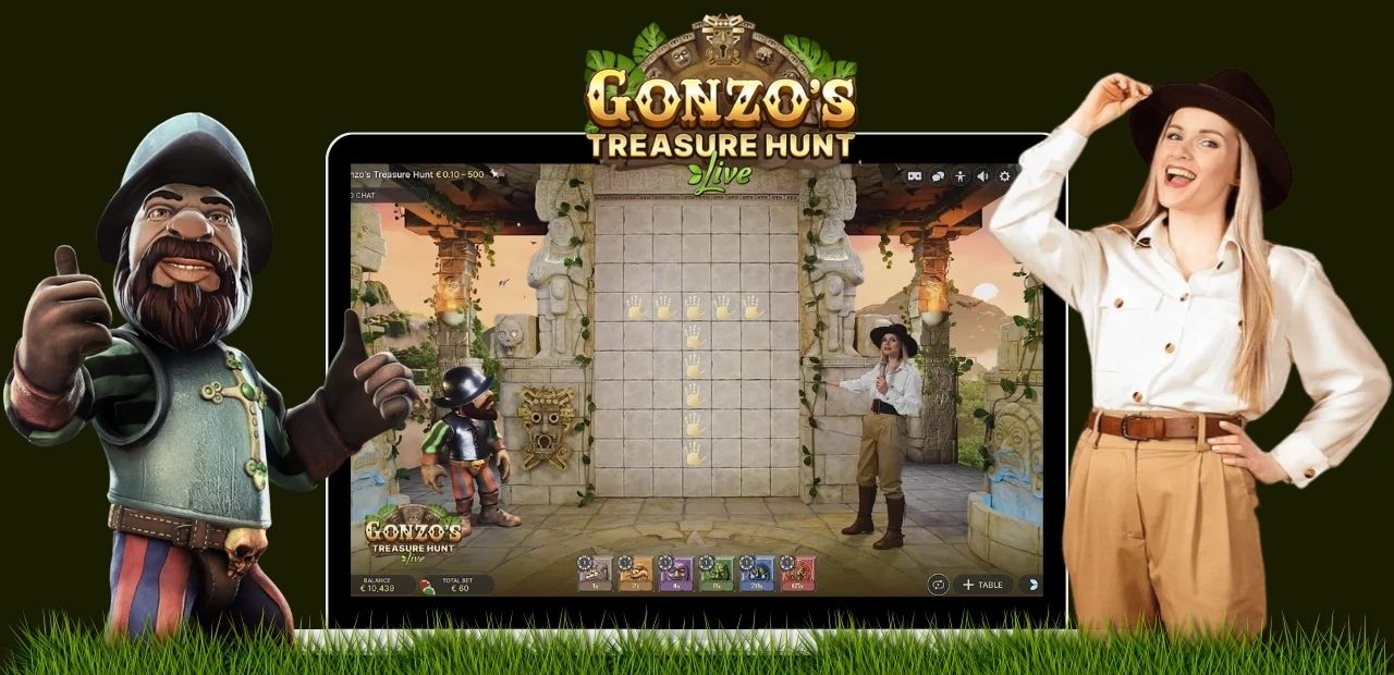 Gonzo's Treasure Hunt Live oyununun temel özellikleri