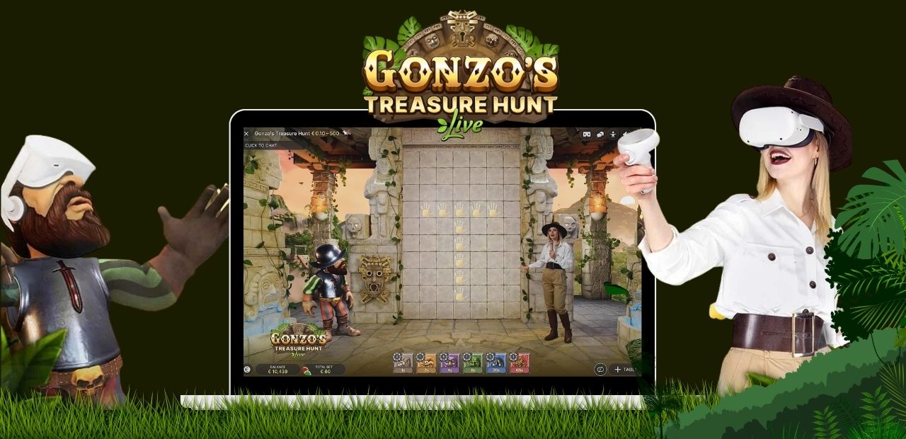 Gonzo's Treasure Hunt Canlı ilk sanal gerçeklik slotu